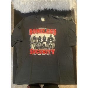 The Original Homeland Security T Shirt Short Sleeve Native American Streetwear